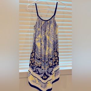 Soma scoop neck paisley dress. New